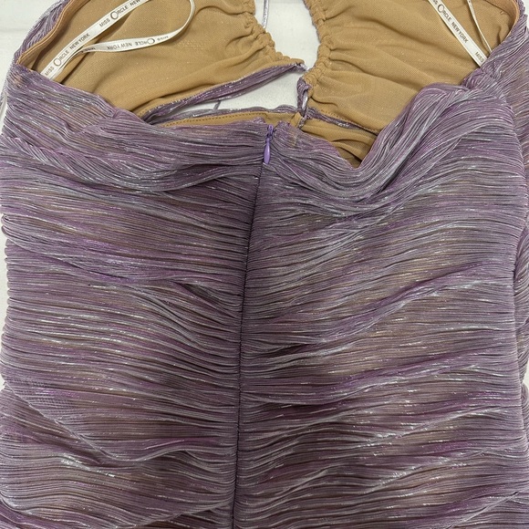 Parris Purple Cutout Ruched Chiffon Maxi Dress - Miss Circle - Picture 5 of 6